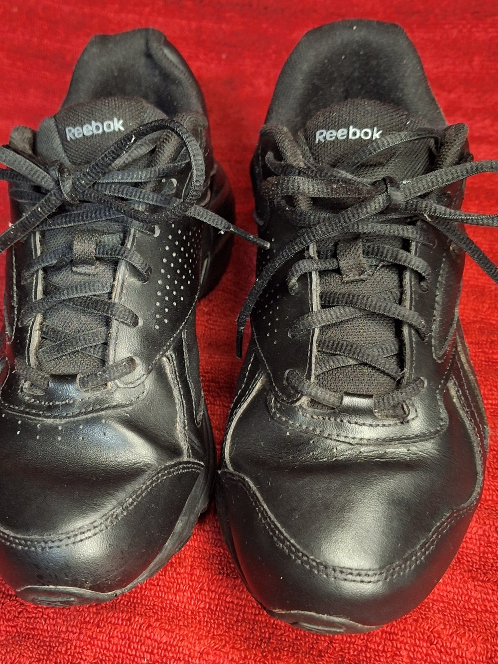 Reebok Black Athletic Lace-Up Sneakers